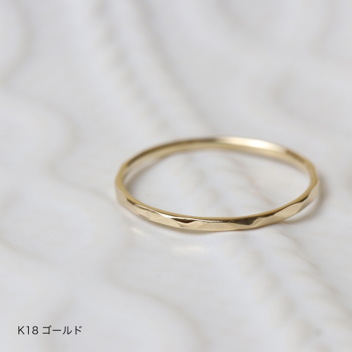 指輪・ピンキーリング hammered-PR ジュエリークラフトプチ