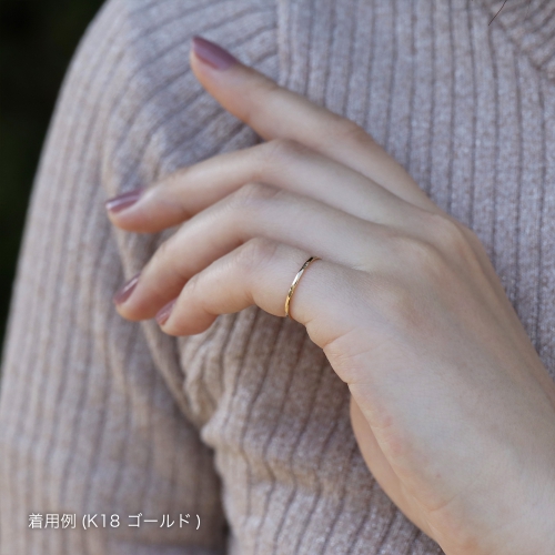 指輪・ピンキーリング hammered-PR ジュエリークラフトプチ