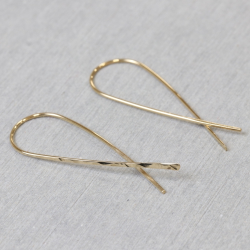 ピアス hammered leaf line pierce ジュエリークラフトプチ