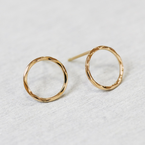 ピアス hammered circle pierce ジュエリークラフトプチ