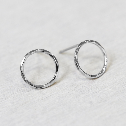 ピアス hammered circle pierce ジュエリークラフトプチ