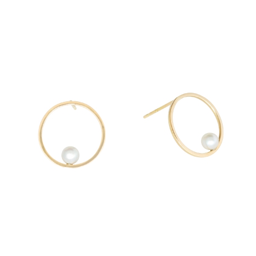 ピアス pearl circle pierce ジュエリークラフトプチ